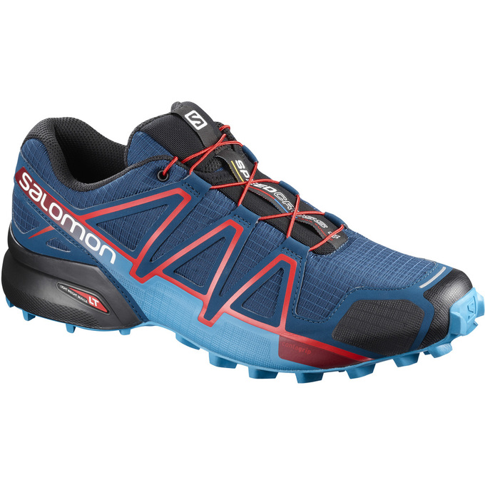 Zapatillas Trail Running Salomon Hombre Azul Marino / Negras - Salomon Argentina SPEEDCROSS 4 ,13687